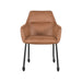 LABEL51 Eetkamerstoel Lenny Cognac Micro Suede 56x64x84 cm-Eetkamerstoelen-LABEL51