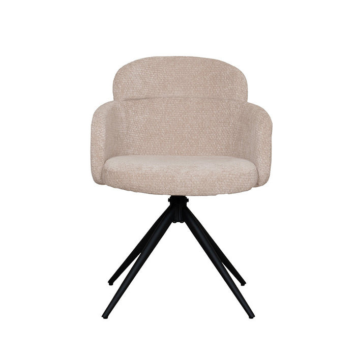 LABEL51 Eetkamerstoel Levi - Clay - Elite - Zwart Metalen Frame-Eetkamerstoelen-LABEL51
