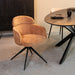 LABEL51 Eetkamerstoel Levi - Cognac - Elite - Zwart Metalen Frame-Eetkamerstoelen-LABEL51