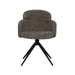 LABEL51 Eetkamerstoel Levi Hunter Elite Zwart Metalen Frame 56x60x80 cm-Eetkamerstoelen-LABEL51
