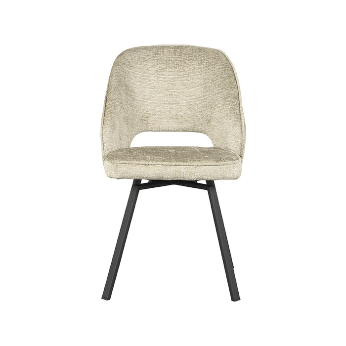 LABEL51 Eetkamerstoel Lewis Beige Draaibaar 52x66x84 cm-Eetkamerstoelen-LABEL51