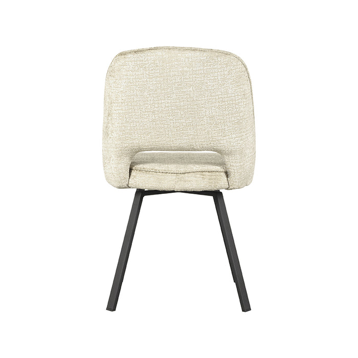 LABEL51 Eetkamerstoel Lewis Beige Draaibaar 52x66x84 cm-Eetkamerstoelen-LABEL51