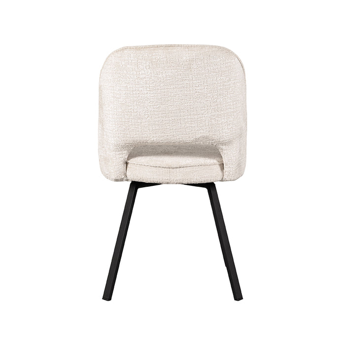 LABEL51 Eetkamerstoel Lewis Crème Draaibaar 52x58x84 cm-Eetkamerstoelen-LABEL51