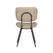 LABEL51 Eetkamerstoel Liva Clay Elite Zwart Metalen Frame 49x60x87 cm-Eetkamerstoelen-LABEL51