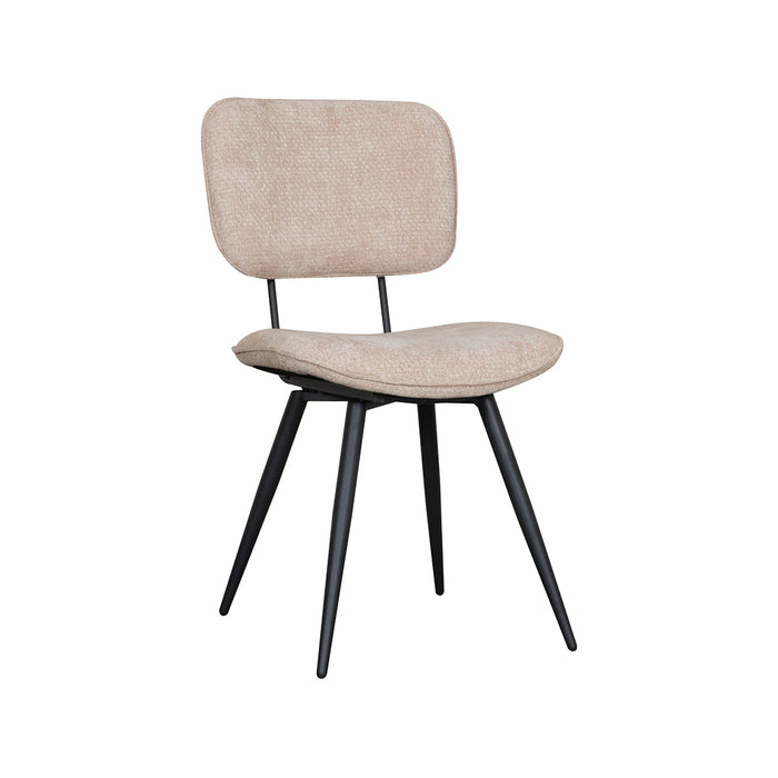 LABEL51 Eetkamerstoel Liva - Clay - Elite - Zwart Metalen Frame-Eetkamerstoelen-LABEL51
