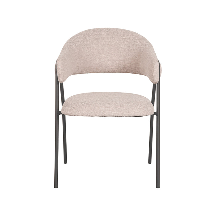 LABEL51 Eetkamerstoel Lowen Bouclé Naturel-Eetkamerstoelen-LABEL51