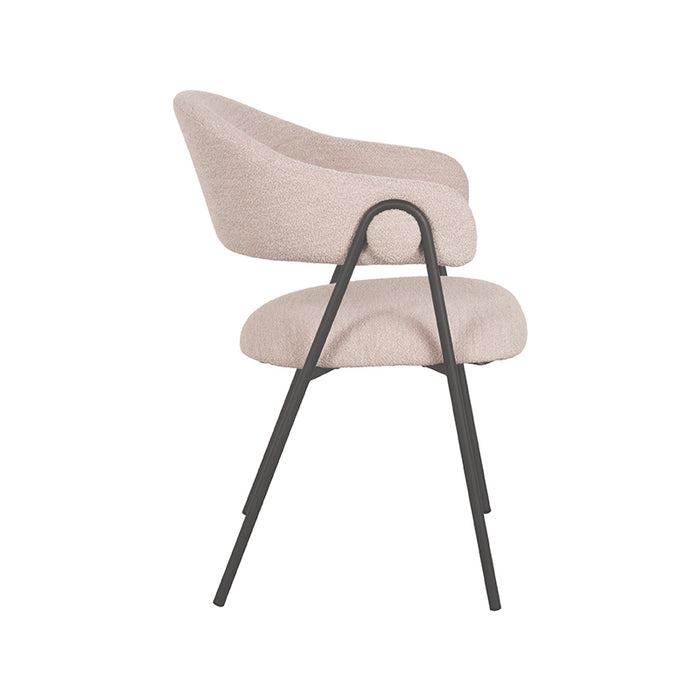LABEL51 Eetkamerstoel Lowen Bouclé Naturel-Eetkamerstoelen-LABEL51