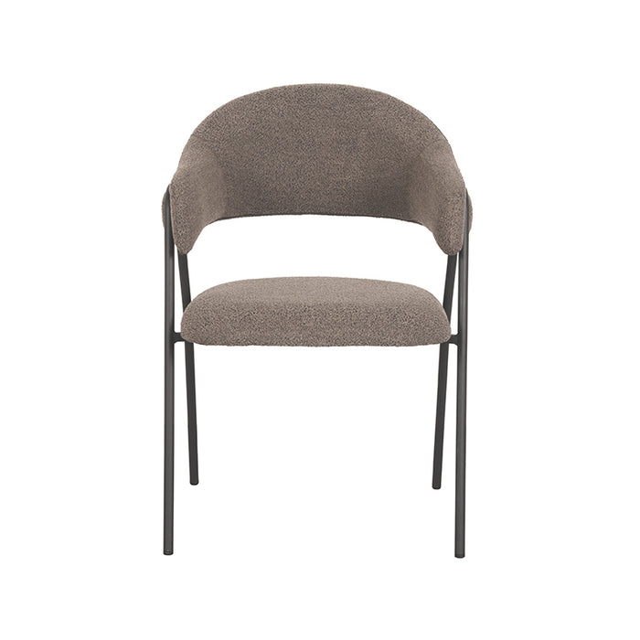 LABEL51 Eetkamerstoel Lowen Bruin Boucle 58x60x84 cm-Eetkamerstoelen-LABEL51