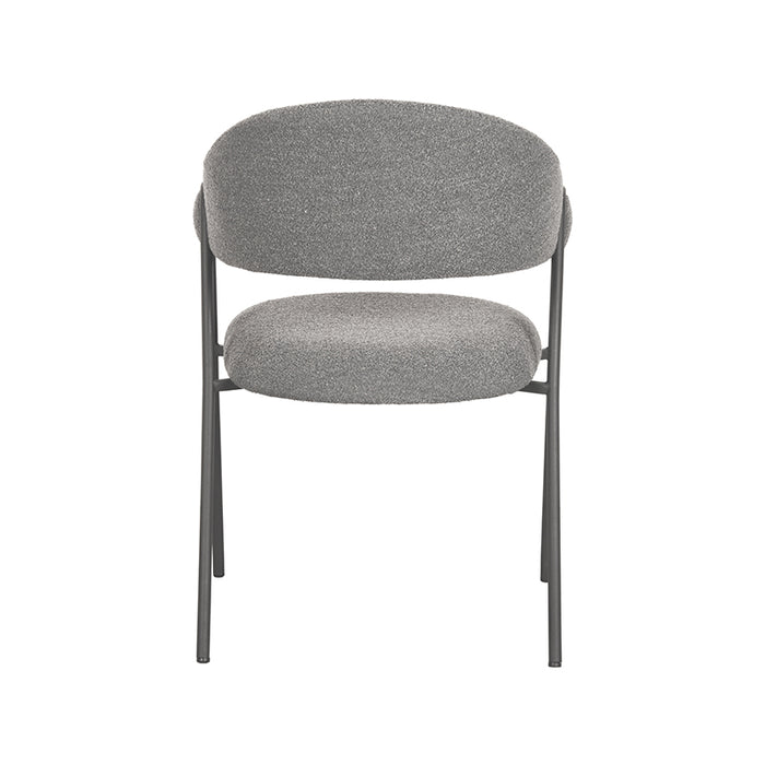 LABEL51 Eetkamerstoel Lowen Grijs Boucle 58x60x84 cm-Eetkamerstoelen-LABEL51