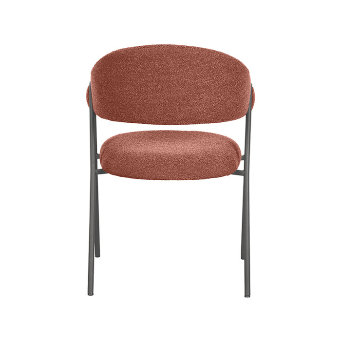 LABEL51 Eetkamerstoel Lowen - Terra - Boucle - Black Frame-Eetkamerstoelen-LABEL51