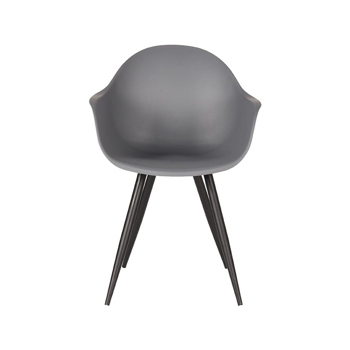 LABEL51 Eetkamerstoel Luca Antraciet PP Metaal 58x54x85 cm-Eetkamerstoelen-LABEL51