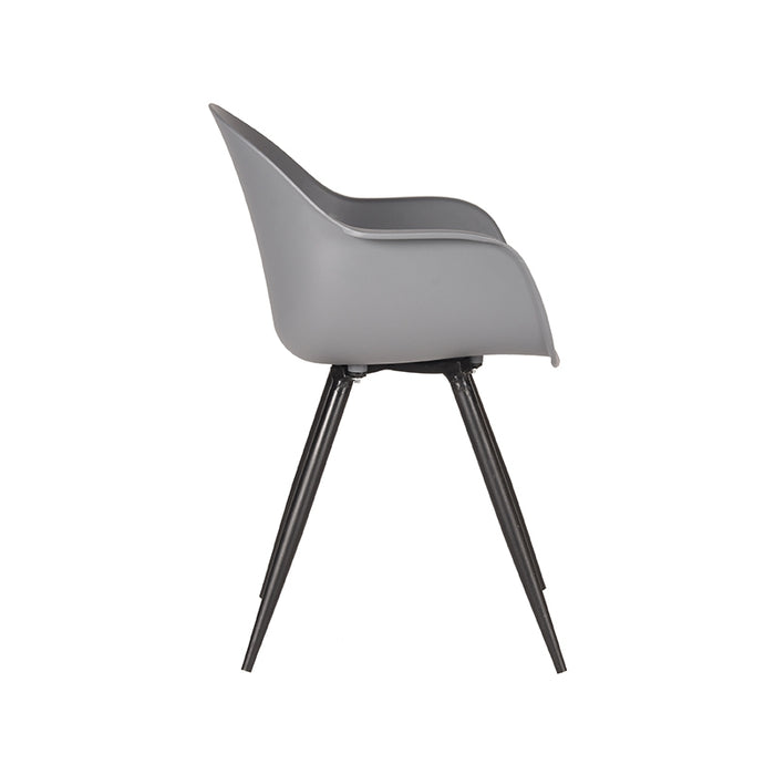 LABEL51 Eetkamerstoel Luca Antraciet PP Metaal 58x54x85 cm-Eetkamerstoelen-LABEL51