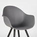 LABEL51 Eetkamerstoel Luca Antraciet PP Metaal 58x54x85 cm-Eetkamerstoelen-LABEL51