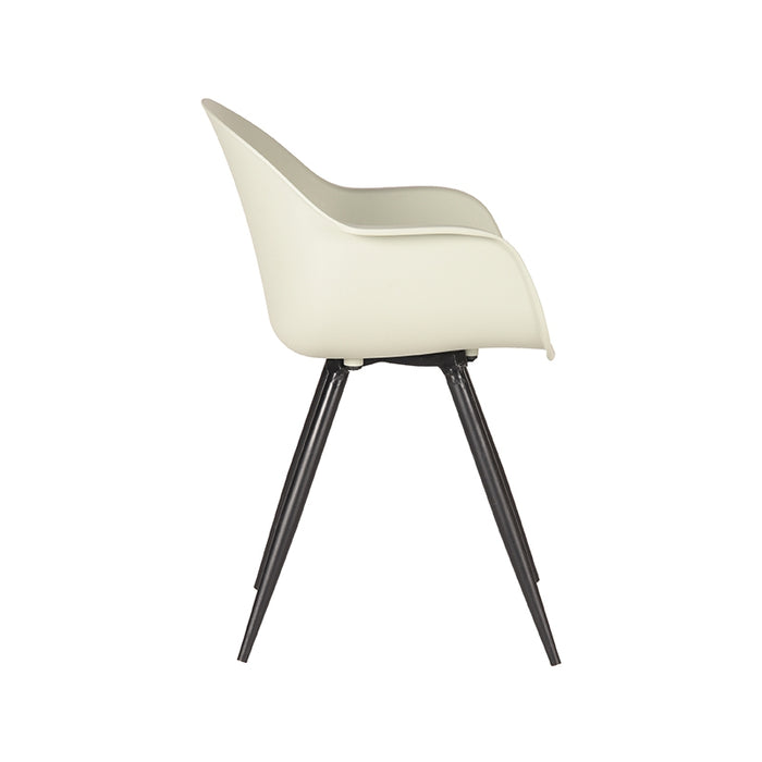 LABEL51 Eetkamerstoel Luca Breeze PP Zwart Metalen Frame 58x54x85 cm-Eetkamerstoelen-LABEL51