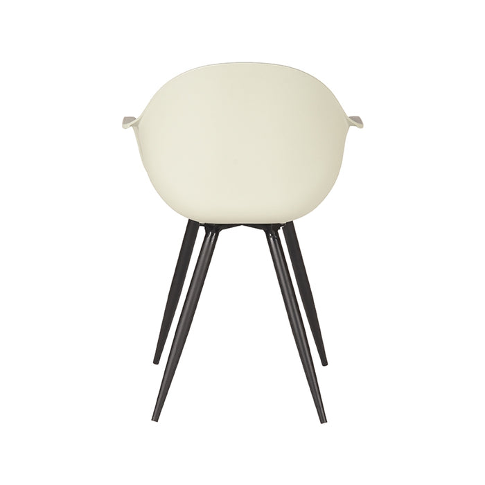 LABEL51 Eetkamerstoel Luca Breeze PP Zwart Metalen Frame 58x54x85 cm-Eetkamerstoelen-LABEL51