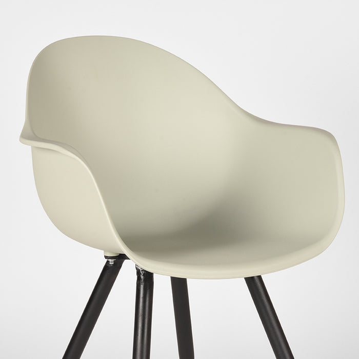 LABEL51 Eetkamerstoel Luca Breeze PP Zwart Metalen Frame 58x54x85 cm-Eetkamerstoelen-LABEL51