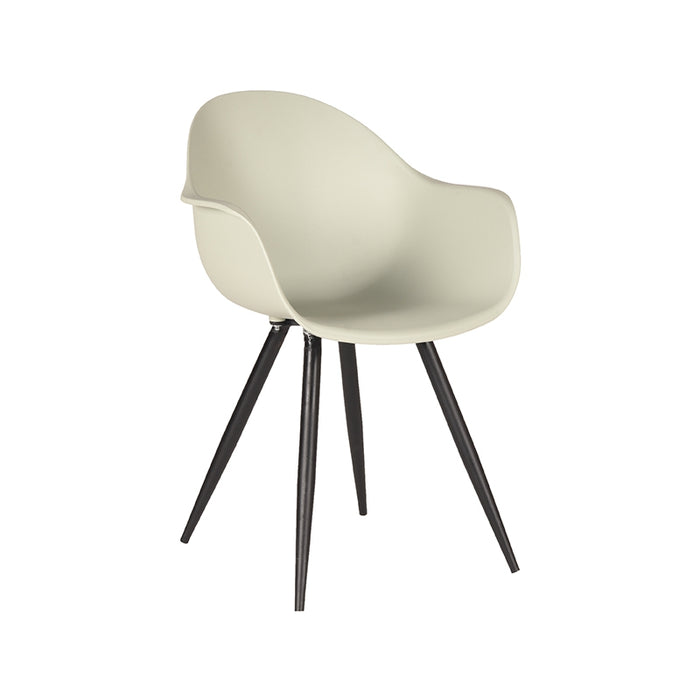 LABEL51 Eetkamerstoel Luca Breeze PP Zwart Metalen Frame 58x54x85 cm-Eetkamerstoelen-LABEL51