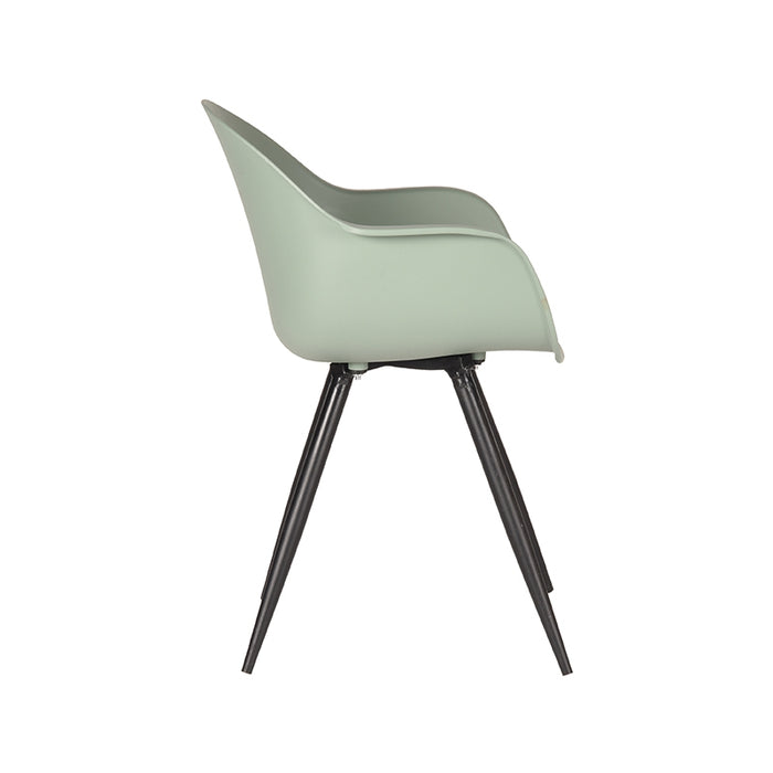 LABEL51 Eetkamerstoel Luca Forest PP Zwart 58x54x85 cm-Eetkamerstoelen-LABEL51