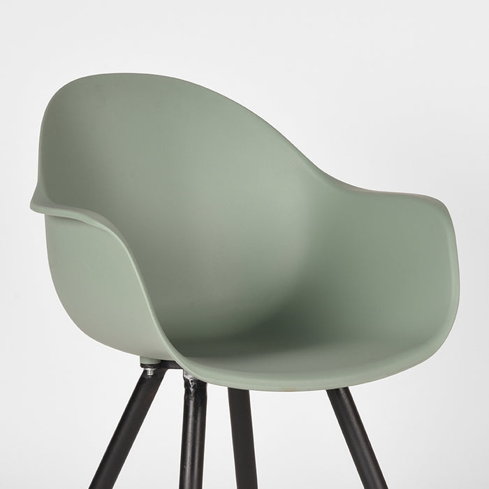 LABEL51 Eetkamerstoel Luca Forest PP Zwart 58x54x85 cm-Eetkamerstoelen-LABEL51