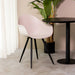 LABEL51 Eetkamerstoel Luca Wit PP Zwart Metalen Frame 58x54x85 cm-Eetkamerstoelen-LABEL51