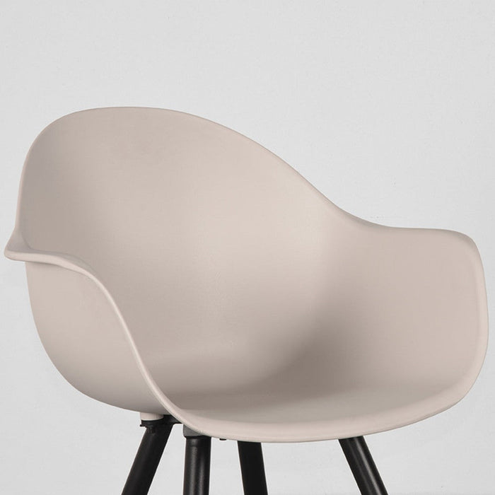 LABEL51 Eetkamerstoel Luca Zand PP Metaal 58x54x85 cm-Eetkamerstoelen-LABEL51