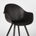 LABEL51 Eetkamerstoel Luca Zwart PP Zwart Metalen Frame 58x54x85 cm-Eetkamerstoelen-LABEL51