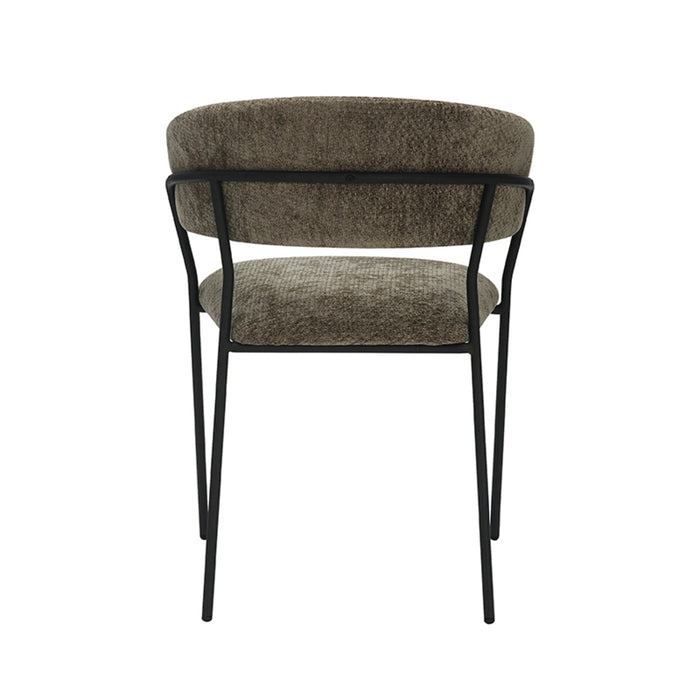 LABEL51 Eetkamerstoel Luuk - Hunter - Elite - Black Frame-Eetkamerstoelen-LABEL51