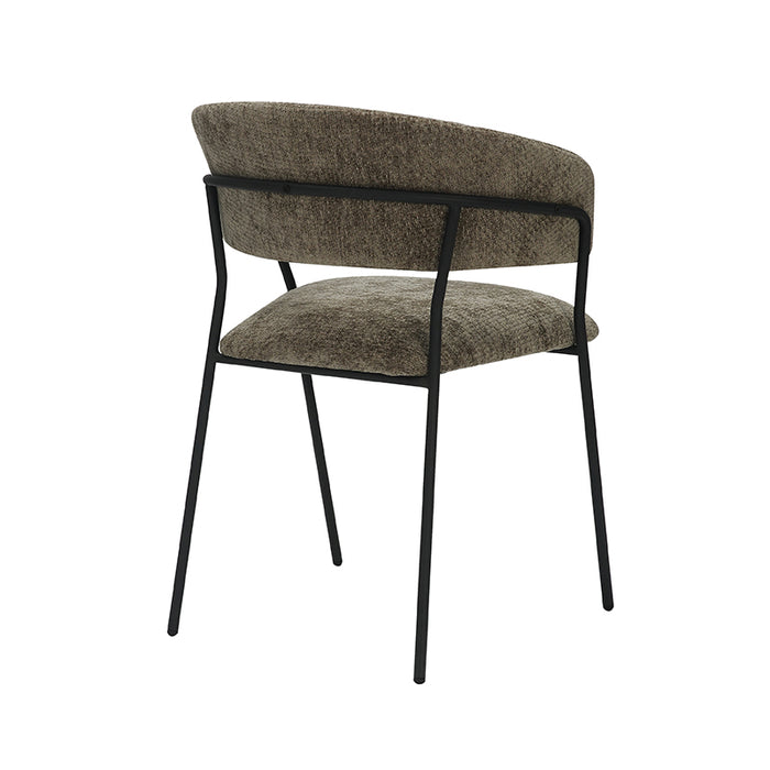 LABEL51 Eetkamerstoel Luuk - Hunter - Elite - Zwart Metalen Frame-Eetkamerstoelen-LABEL51