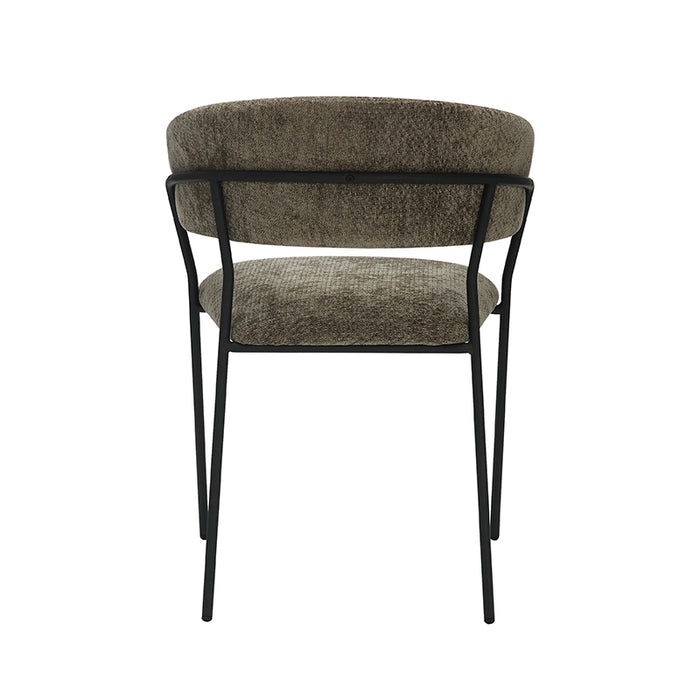 LABEL51 Eetkamerstoel Luuk - Hunter - Elite - Zwart Metalen Frame-Eetkamerstoelen-LABEL51