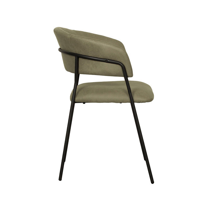 Dining Chair Luuk - Moss - Micro Suede