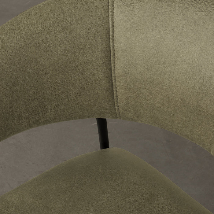 Dining Chair Luuk - Moss - Micro Suede