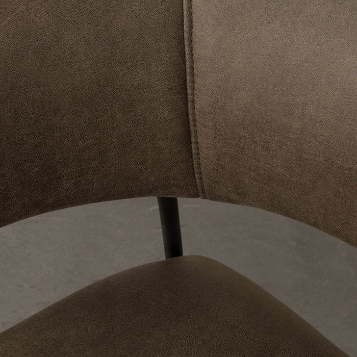 LABEL51 Eetkamerstoel Luuk - Moss - Micro Suede - Black Frame-Eetkamerstoelen-LABEL51