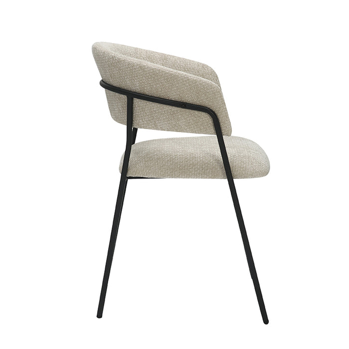 LABEL51 Eetkamerstoel Luuk Naturel Elite 58x45x80 cm-Eetkamerstoelen-LABEL51