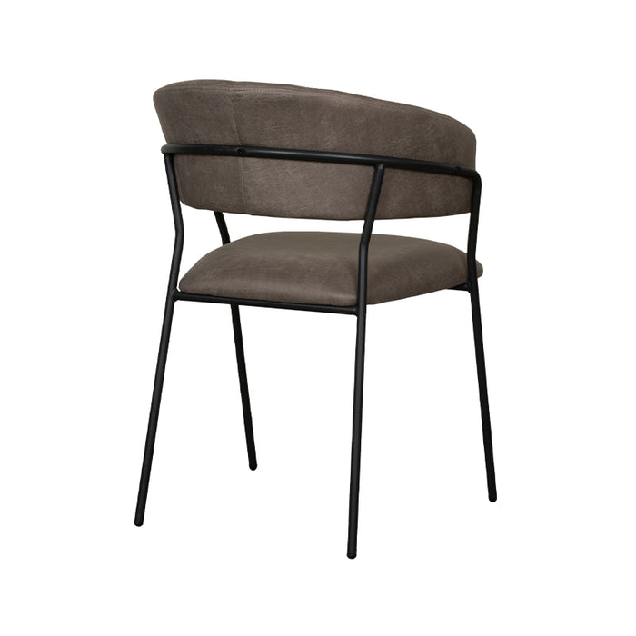 LABEL51 Eetkamerstoel Luuk taupe 58x45x80 cm