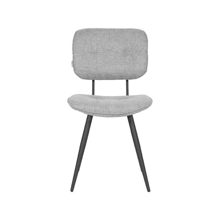LABEL51 Eetkamerstoel Lux - Zinc - Weave - Zwart Metalen Frame-Eetkamerstoelen-LABEL51