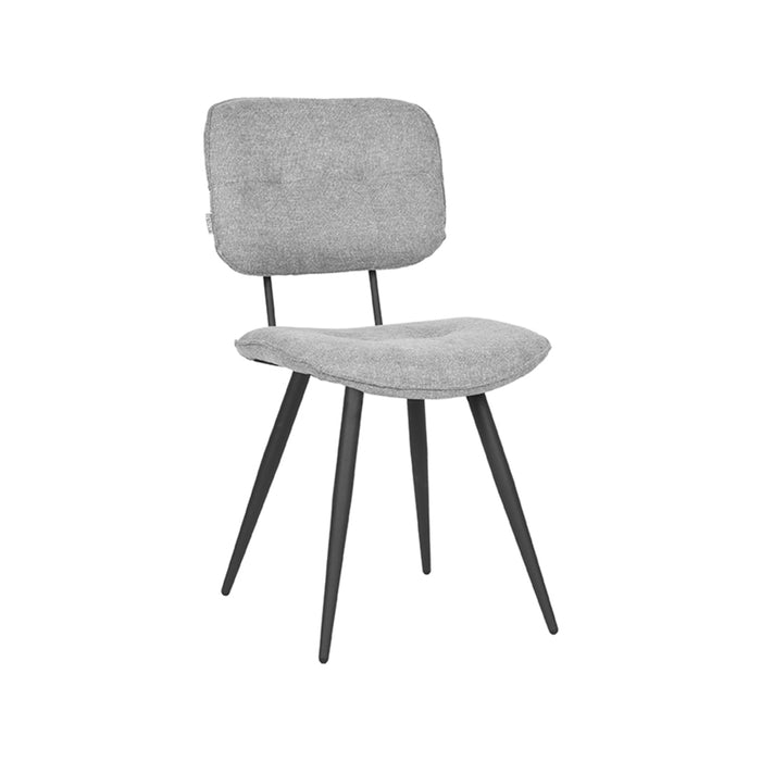 LABEL51 Eetkamerstoel Lux - Zinc - Weave - Zwart Metalen Frame-Eetkamerstoelen-LABEL51