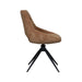 LABEL51 Eetkamerstoel Marlow - Cognac - Elite - Black Frame - Draaibaar-Eetkamerstoelen-LABEL51