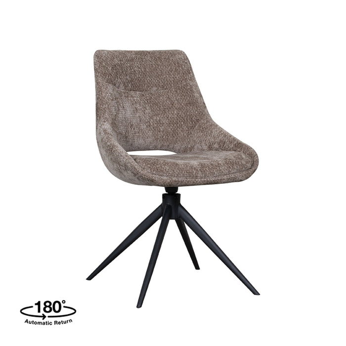 LABEL51 Eetkamerstoel Marlow - Hunter - Elite - Black Frame - Draaibaar-Eetkamerstoelen-LABEL51