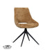 LABEL51 Eetkamerstoel Marlow - Mustard - Elite - Black Frame - Draaibaar-Eetkamerstoelen-LABEL51