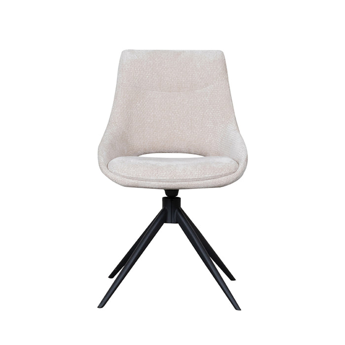 LABEL51 Eetkamerstoel Marlow - Naturel - Elite - Draaibaar-Eetkamerstoelen-LABEL51