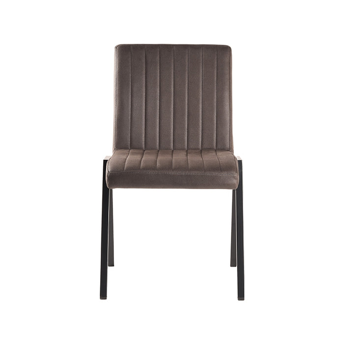 LABEL51 Eetkamerstoel Matz Antraciet Microvezel 50x60x86 cm-Eetkamerstoelen-LABEL51