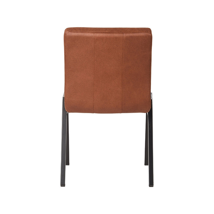 LABEL51 Eetkamerstoel Matz Cognac Microvezel 50x60x86 cm-Eetkamerstoelen-LABEL51