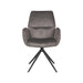 LABEL51 Eetkamerstoel Mellow Antraciet Cosmo Draaibaar 58x63x92 cm-Eetkamerstoelen-LABEL51