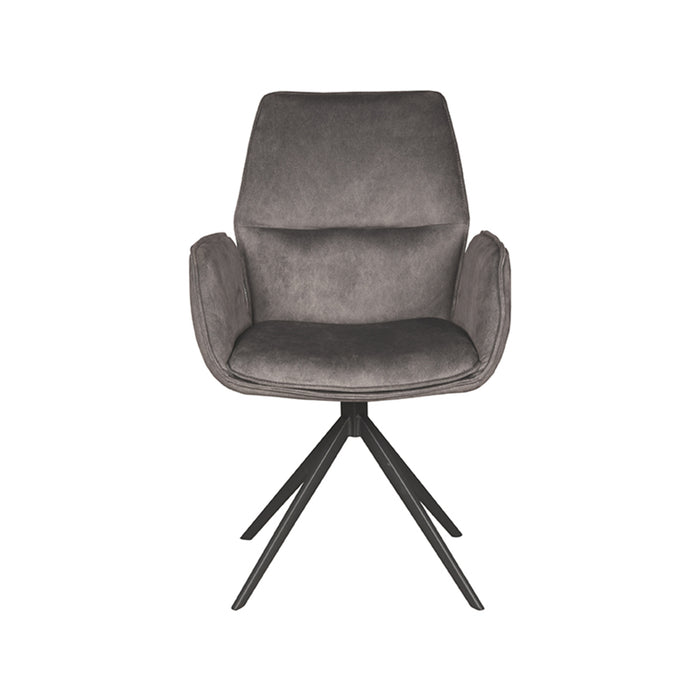 LABEL51 Eetkamerstoel Mellow - Antraciet - Cosmo - Draaibaar-Eetkamerstoelen-LABEL51