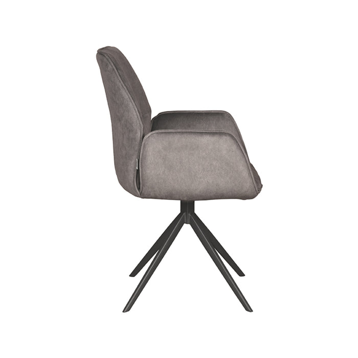 LABEL51 Eetkamerstoel Mellow - Antraciet - Cosmo - Draaibaar-Eetkamerstoelen-LABEL51
