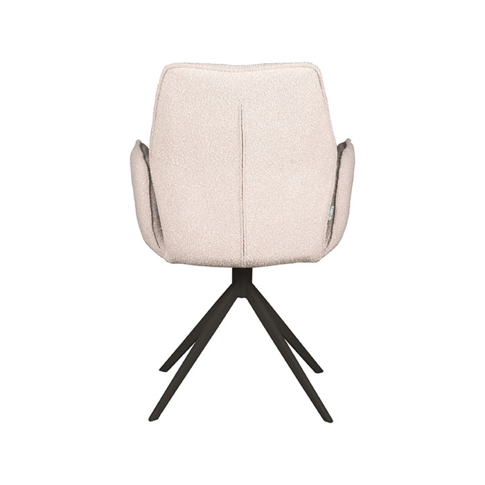 LABEL51 Eetkamerstoel Mellow - Naturel - Boucle - Draaibaar-Eetkamerstoelen-LABEL51