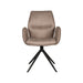 LABEL51 Eetkamerstoel Mellow - Taupe - Micro Suede - Draaibaar-Eetkamerstoelen-LABEL51