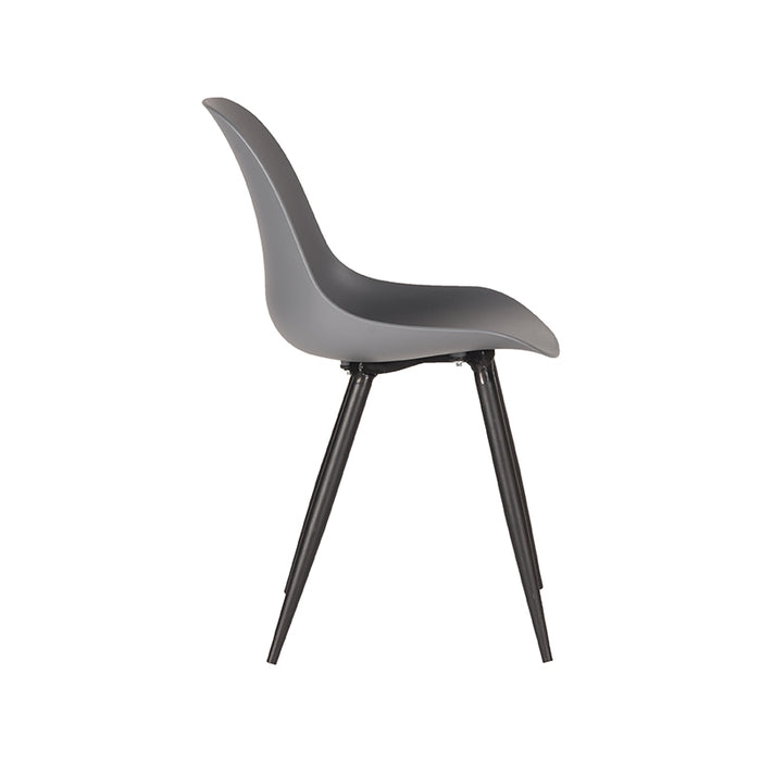 LABEL51 Eetkamerstoel Monza Antraciet PP 46x54x88 cm-Eetkamerstoelen-LABEL51