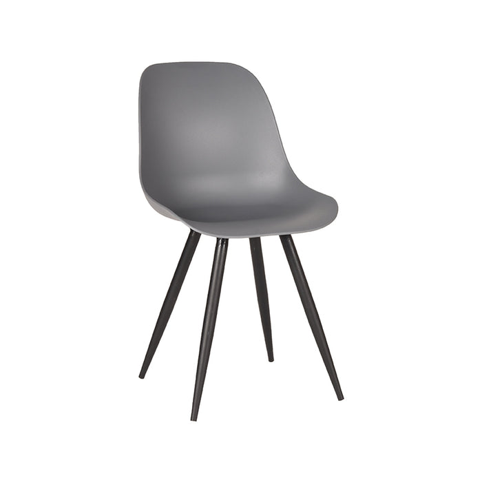 LABEL51 Eetkamerstoel Monza Antraciet PP 46x54x88 cm-Eetkamerstoelen-LABEL51