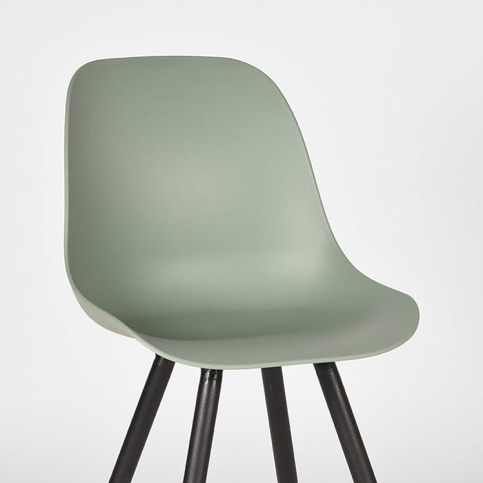 LABEL51 Eetkamerstoel Monza - Forest - PP - Zwart Metalen Frame-Eetkamerstoelen-LABEL51